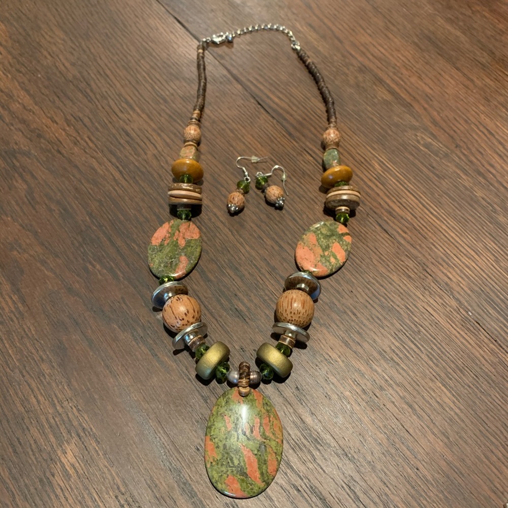 Matching Necklace and Earring Set